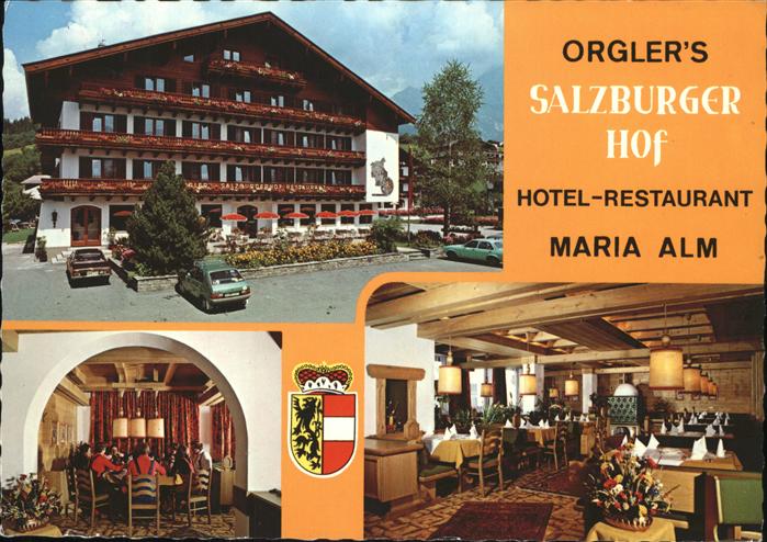 Maria Alm Steinernen Meer Orgler's Salzburger Hof Hotel Restaurant Wappen