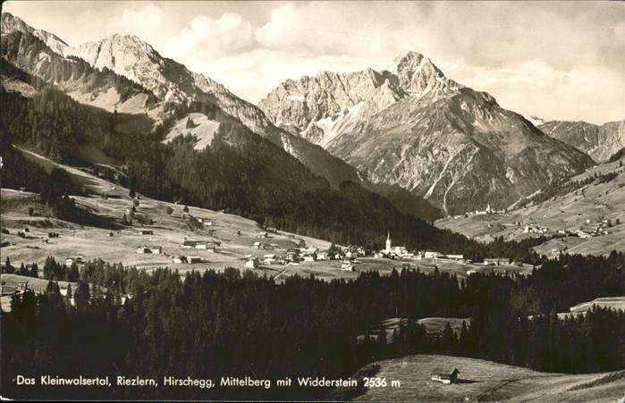 Kleinwalsertal Mit den Orten RiezlernHirschegg u.Mittelberg