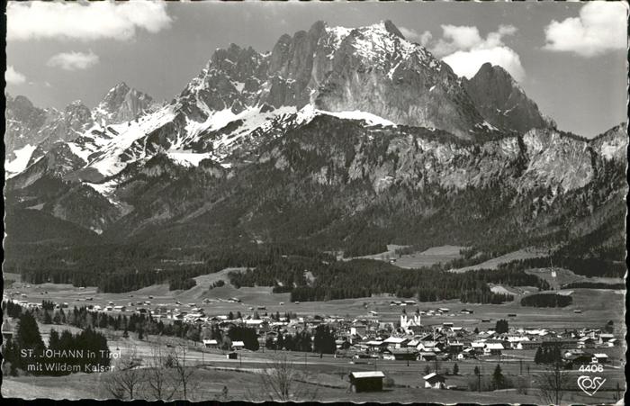 St Johann Tirol Mit Wildem Kaiser