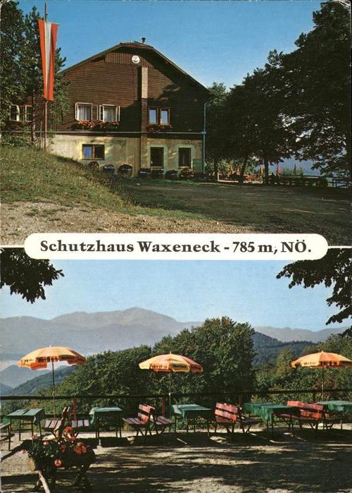 Pernitz Niederoesterreich Schutzhaus Waxeneck