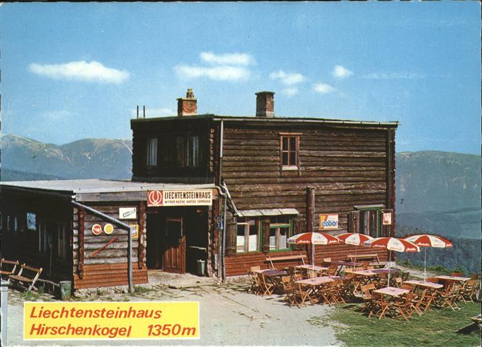Semmering Niederoesterreich Liechtensteinhaus Hirschenkogel