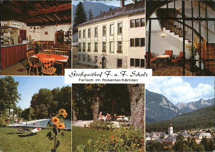 Ferlach Kaernten Grossgasthof F.u.F.Scholz