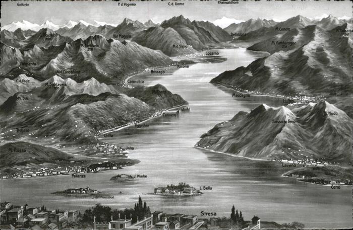 Lago Maggiore Panoramakarte