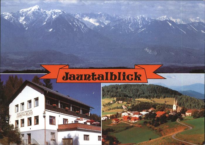 Diex Panorama mit Cafe Pension Jaunatalblick