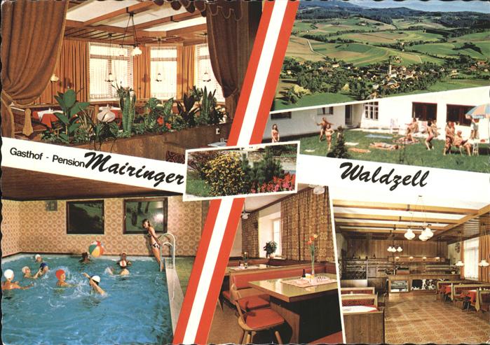 Waldzell Oberoesterreich Gasthof Pension Mairinger Hallenbad Teilansichten