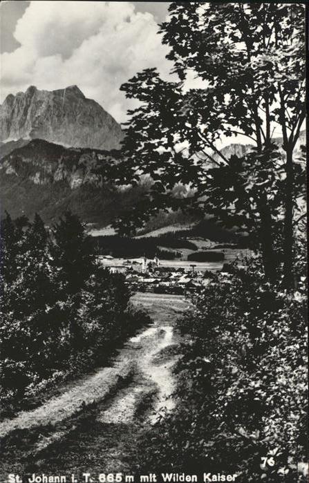 St Johann Tirol Panorama mit Wildem Kaiser