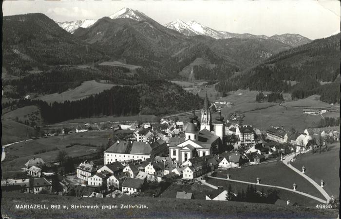 Mariazell Steiermark Panorama gegen Zellerhuette