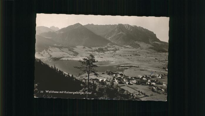 Walchsee Tirol Panorama mit Kaisergebirge