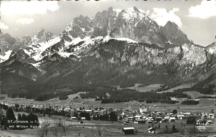 St Johann Tirol Panorama mit Wildem Kaiser