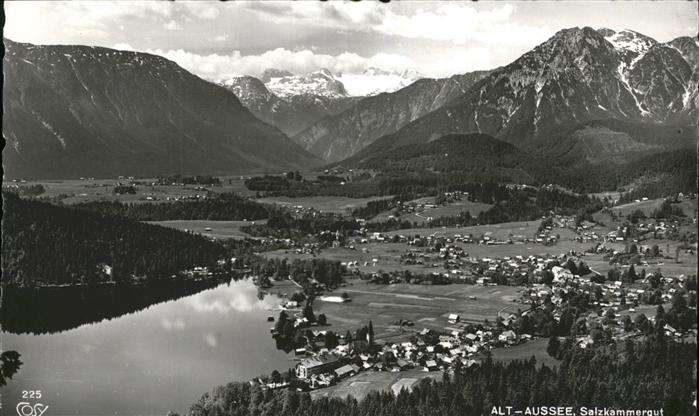 Alt Aussee Panorama See Berge