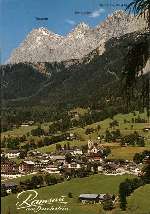Ramsau Dachstein Steiermark Panorama mit Torstein Mitterspitz Dachstein