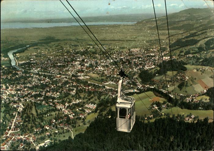 Dornbirn Vorarlberg Panorama mit Karrnseilbahn