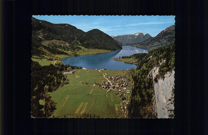 Goessl Steiermark Fliegeraufnahme Panorama mit Grundlsee