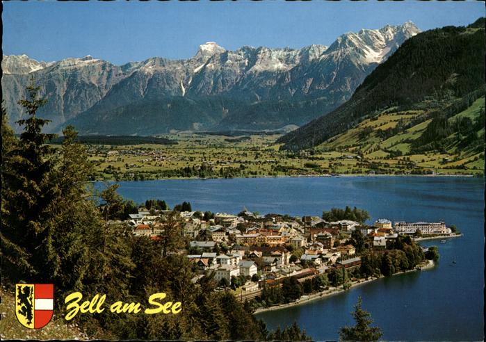 Zell See Panorama See Alpen Wappen Steinernes Meer