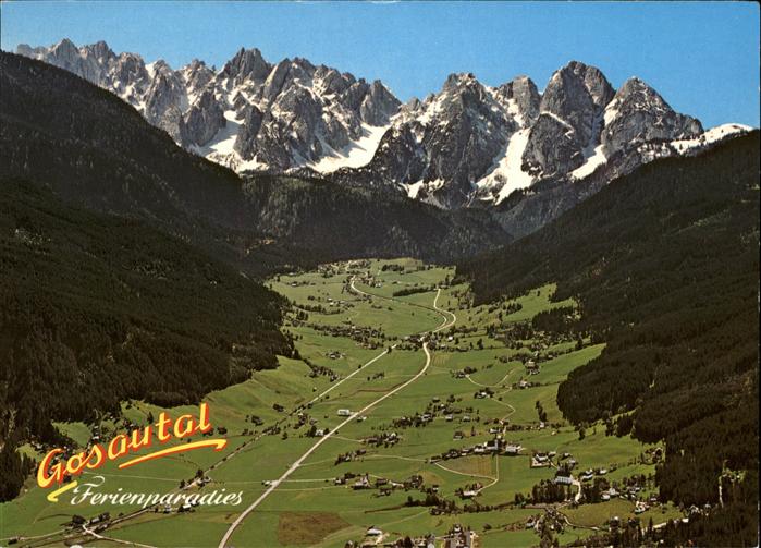 Gosau Oberoesterreich Panorama See Alpen Gosautal Gosaukamm