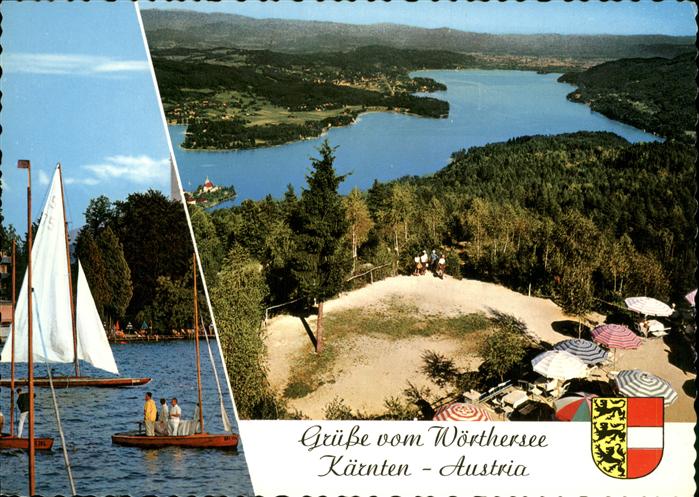 Woerthersee Kaernten See Wappen Segelboote
