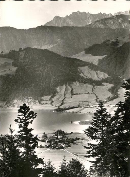 Walchsee Tirol Panorama mit See