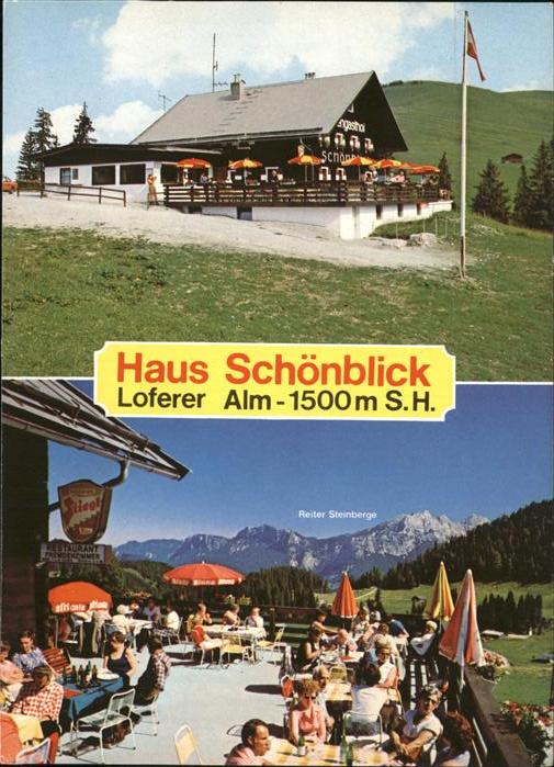 Lofer Haus Schoenblick Terrasse Loferalm Toni Hagn