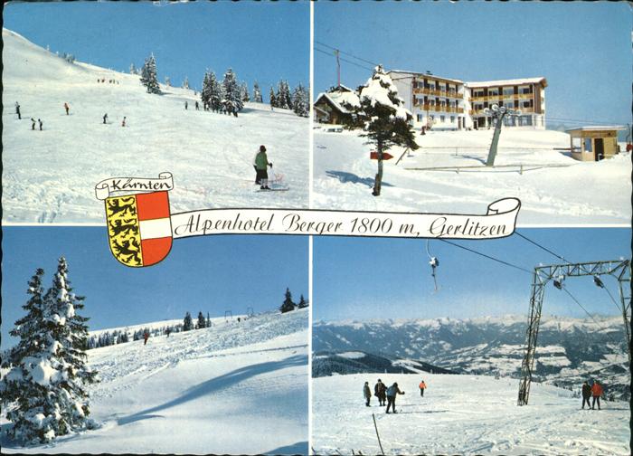 Gerlitzen Alpenhotel Berger Wappen Ski Schnee Lift