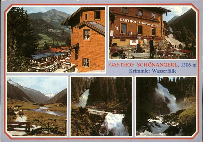 Krimml Krimmler Wasserfaelle Alpengasthof Schoenangerl