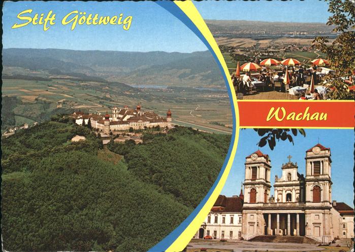 Wachau Oesterreich Benediktinerstift Fliegeraufnahme Wachau