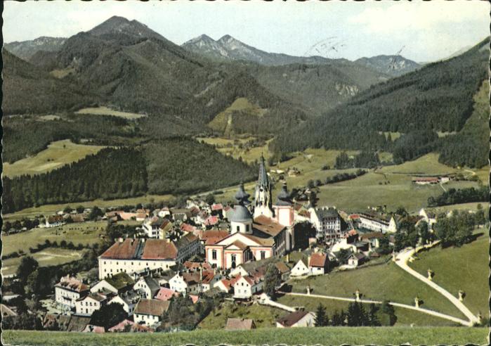 Mariazell Steiermark Panorama gegen Zellerhuete