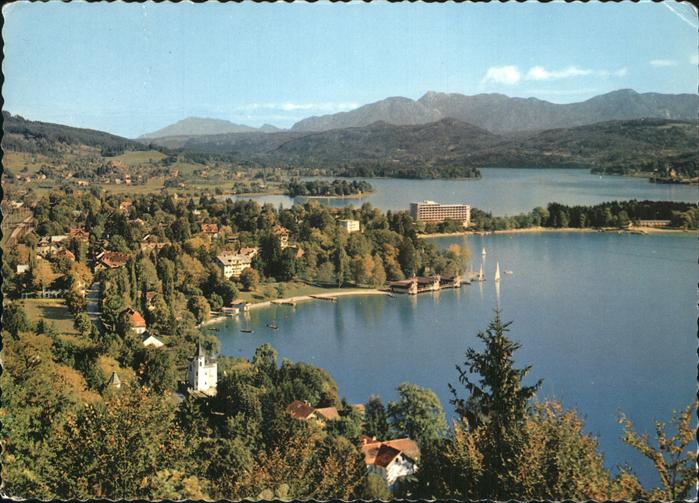 Poertschach Woerthersee Fliegeraufnahme Woerther See
