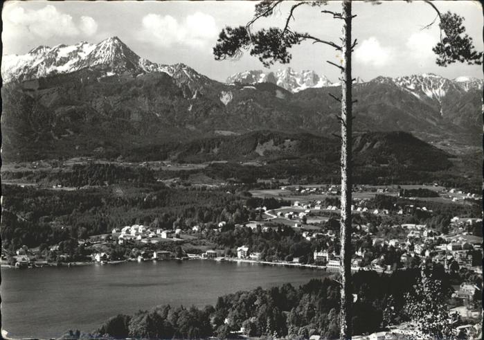 Velden Woerthersee Panorama mit Mittagskogel und See