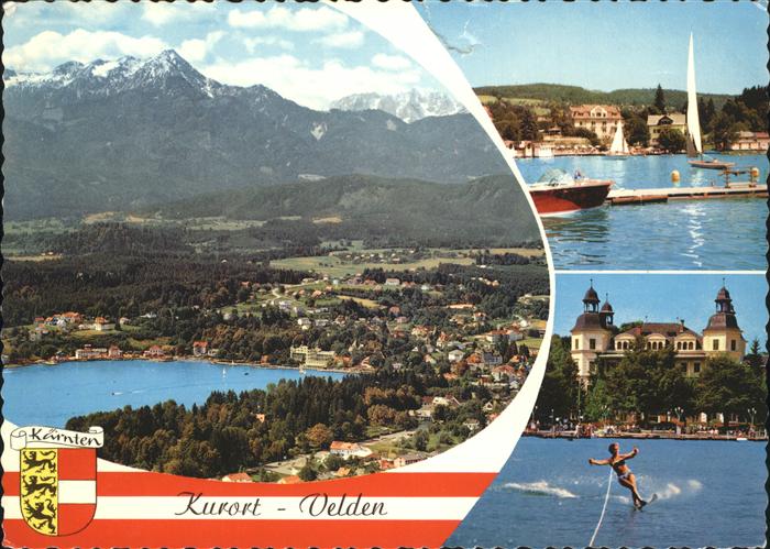 Velden Woerthersee Panorama See Wasserski Wappen
