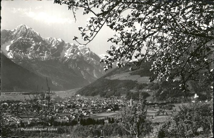 Lienz Tirol Panorama mit Dolomiten Baumbluete