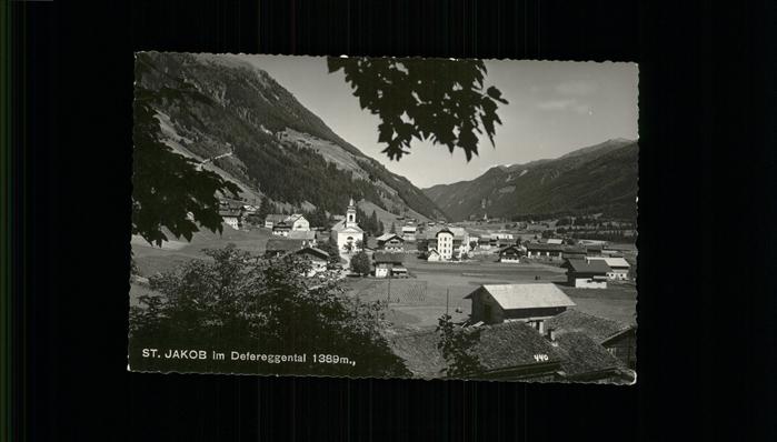 St Jakob Defereggen Ortsansicht mit Kirche