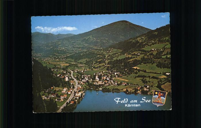 Feld See Sommerfrische Alpenseebad Fliegeraufnahme
