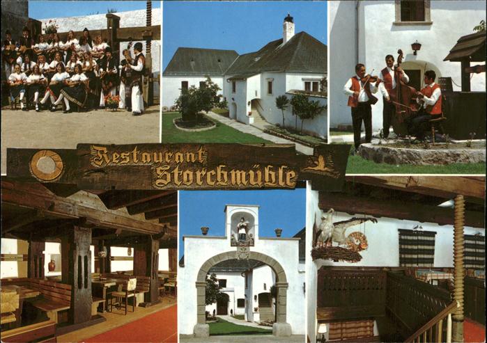 Oslip Burgenland Restaurant Storchmuehle Trachten Musik Instrument
