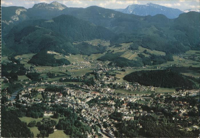 Bad Ischl Salzkammergut Fliegeraufnahme Alpenpanorama