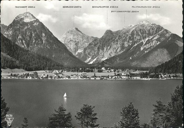 Pertisau Achensee gegen Karwendelgebirge
