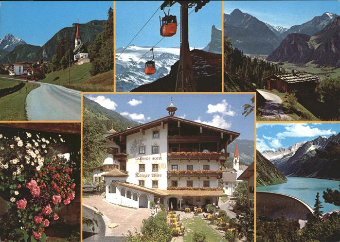 Hippach Hotel Gasthof Zenzerwirt Kabinenbahn Stausee Alpenpanorama