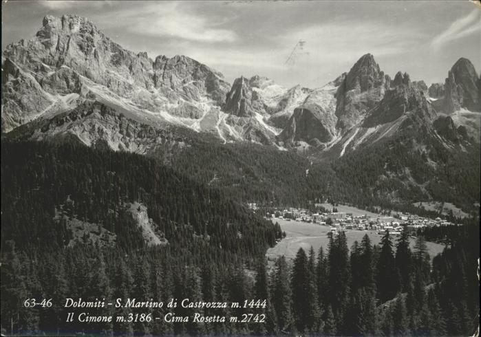 San Martino di Castrozza Il Cimone Cima Rosetta Dolomiti