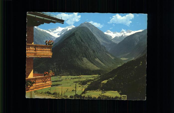 Neukirchen Grossvenediger Alpengasthof Rechtegg Blick gegen Klein und Grossvened