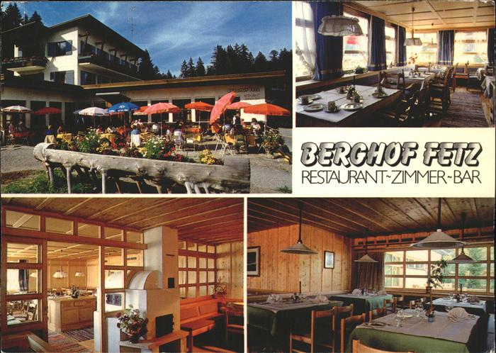 Dornbirn Vorarlberg Berghof Fetz Restaurant Terrasse am Boedele