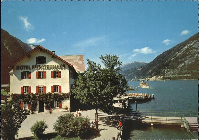 Pertisau Achensee Hotel Fuerstenhaus Landungssteg Schiff