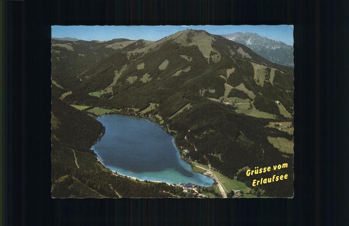 Mitterbach Erlaufsee mit Gemeindealpe und oetscher Fliegeraufnahme