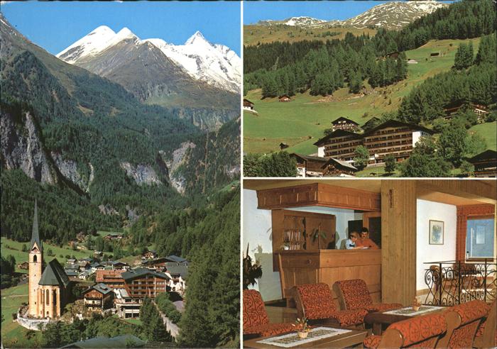 Heiligenblut Kaernten Ortsansicht mit Kirche Grossglockner Hohe Tauern Hotel Ber
