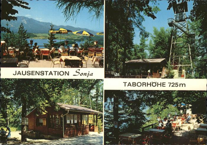 Egg Faakersee Jausenstation Sonja Taborhoehe Aussichtsturm
