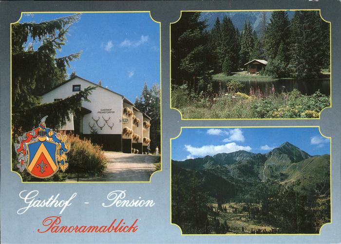 Hohentauern Gasthof Pension Panoramablick Weiher Huette Wappen Alpenblick