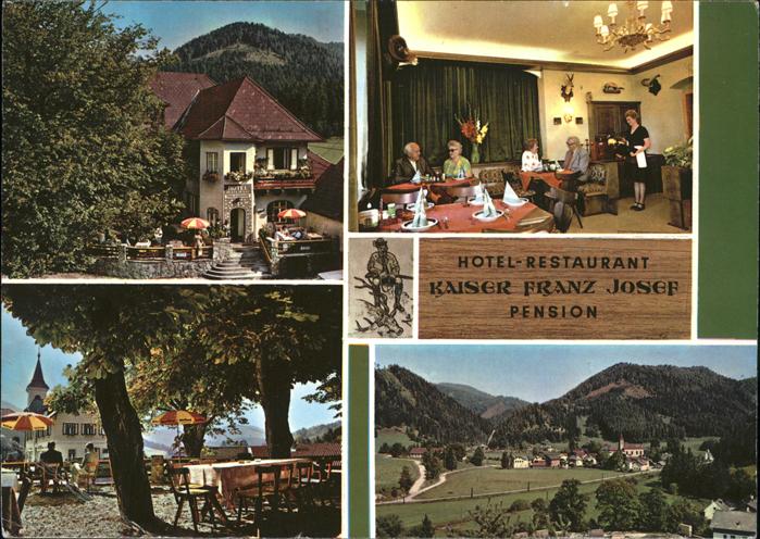 Rohr Gebirge Hotel Restaurant Kaiser Franz Josef