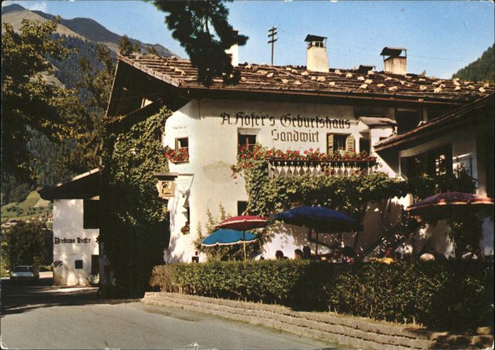 St Leonhard Passeier Gasthaus Sandwirt Geburtshaus Andreas Hofer