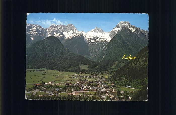 Lofer Panorama Loferer Steinberge Saalachtal Fliegeraufnahme