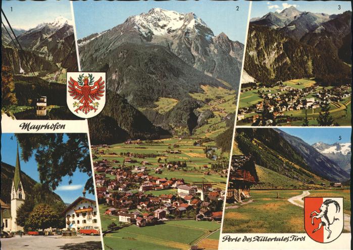 Mayrhofen Zillertal Penkenbahn Gruenberg Ahornspitze Kirche Brunnen Stillupp Wap