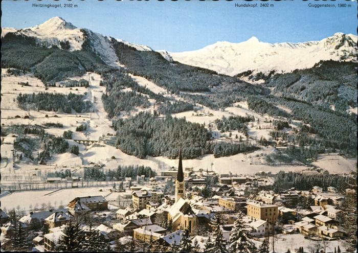 Bad Hofgastein Salzburg Ortsansicht mit Kirche Wintersportzentrum Alpenpanorama