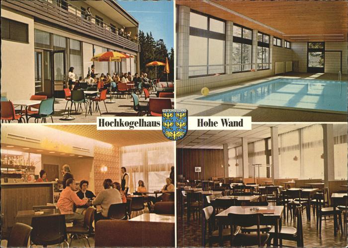 Hohe Wand Hochkogelhaus Terrasse Hallenbad